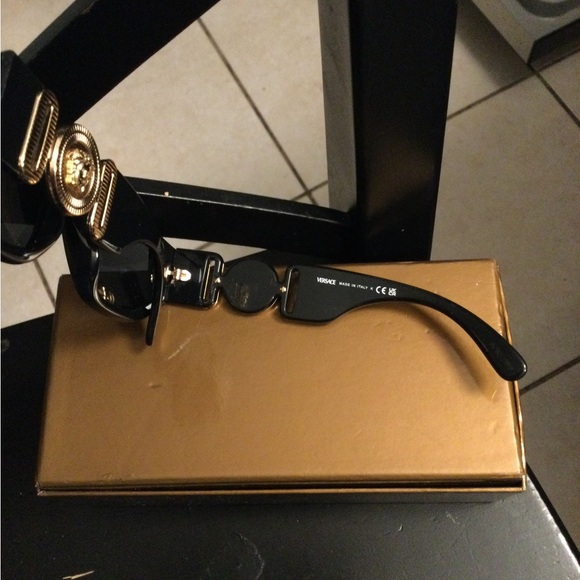 VERSACE black sunglasses, gently used. Model number 4361 GB1/87 - Picture 6 of 6